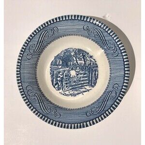 6 CURRIER AND IVES BOWL ROUND BOWL FARM HOUSE, CHILDRENS, FRIUT DESSERT,cj56